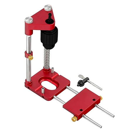 

Woodworking Drill Locator Alloy Steel Auto-line Drill Guide Adjustable Punch Locator Precision Drill Template Guide Mini Bench Drill Press Machine Carpenter Woodworking Drill Hole Tool