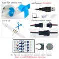 thumbnail image 3 of yeacher RGB LED Strip with Bluetooth Control, WS2812B Color-Changing, 18 LEDs/m, 5m Length, Remote Included, Ambient Lighting for Desktops, 3 of 6