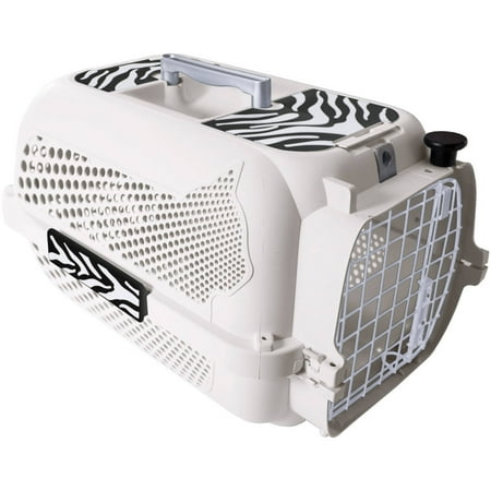 Catit Voyageur Plastic Cat Carrier, White Tiger, 23"L