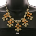 thumbnail image 3 of Mi Amore Necklace-Earring-Set Gray/Orange, 3 of 3
