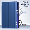 thumbnail image 5 of JETech Case for Samsung Galaxy Tab S9 Ultra 14.6-Inch, Translucent Back Tri-Fold Stand Protective Tablet Cover, Support S Pen Charging, Auto Wake/Sleep (Navy), 5 of 7