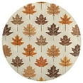 thumbnail image 3 of Autumn Harvest Maple Leaves Thanksgiving Round Small Area Rug, Print Non Slip Washable Floor Mat, Soft Throw Rug for Living Room, Powder Room Entryway, Bathroom, Bedside, 3 of 6
