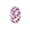 Pink, variant on Womens .925 Sterling Silver Purple Silver Striped Crystal Spacer Charm Bead Core for Bracelet