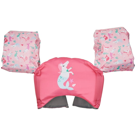 SwimWays Sea Squirts Swim Trainer Life Jacket (USCG Approved) - Pink