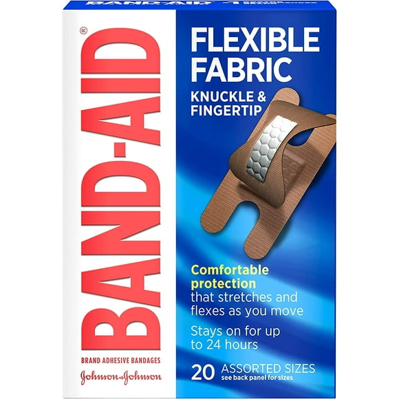 shiyou-Flexible Fabric Adhesive Bandages Knuckle Fingertip, 20 each (Pack of 2)