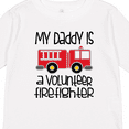 thumbnail image 4 of Inktastic Volunteer Firefighter Daddy Boys or Girls Long Sleeve Toddler T-Shirt, 4 of 5