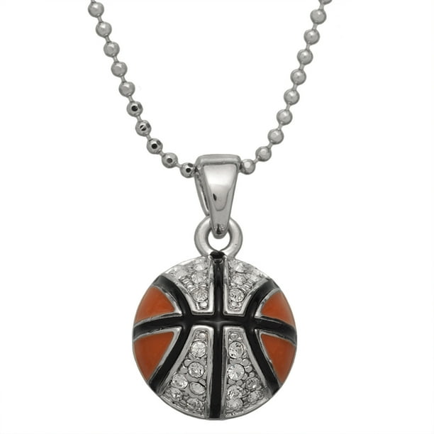 Old Glory Gemmed Basketball Necklace