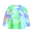 thumbnail image 5 of 3-4 Years Child Toddler Girl Clothes Ruffle Long Sleeve Print Tops and Pants 2PC Little Girl Winter Outfits Tie Dye 6-12 Months 12-24 Months 2T 3T 4T 5T 6T 7T Set, 5 of 6