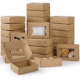 thumbnail image 1 of Cajas para Postres de Papel Kraft Con Ventana, 40 Piezas Kraft Pastry Boxes Kraft Paper Box, Kraft Paper Burger Box, Cajas de Pastelería para Tienda, Bodas, Cumpleaños, Fiestas, 1 of 4