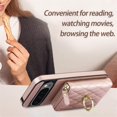 thumbnail image 5 of For Google Pixel 10 / Pixel 10 Pro RFID Blocking Wallet Case Magnetic Flip Cover Multi-Card Slots Zipper Pocket With 360 ° Rotating Ring Holder Detachable Shoulder Strap And Wrist Strap,Rose gold, 5 of 10