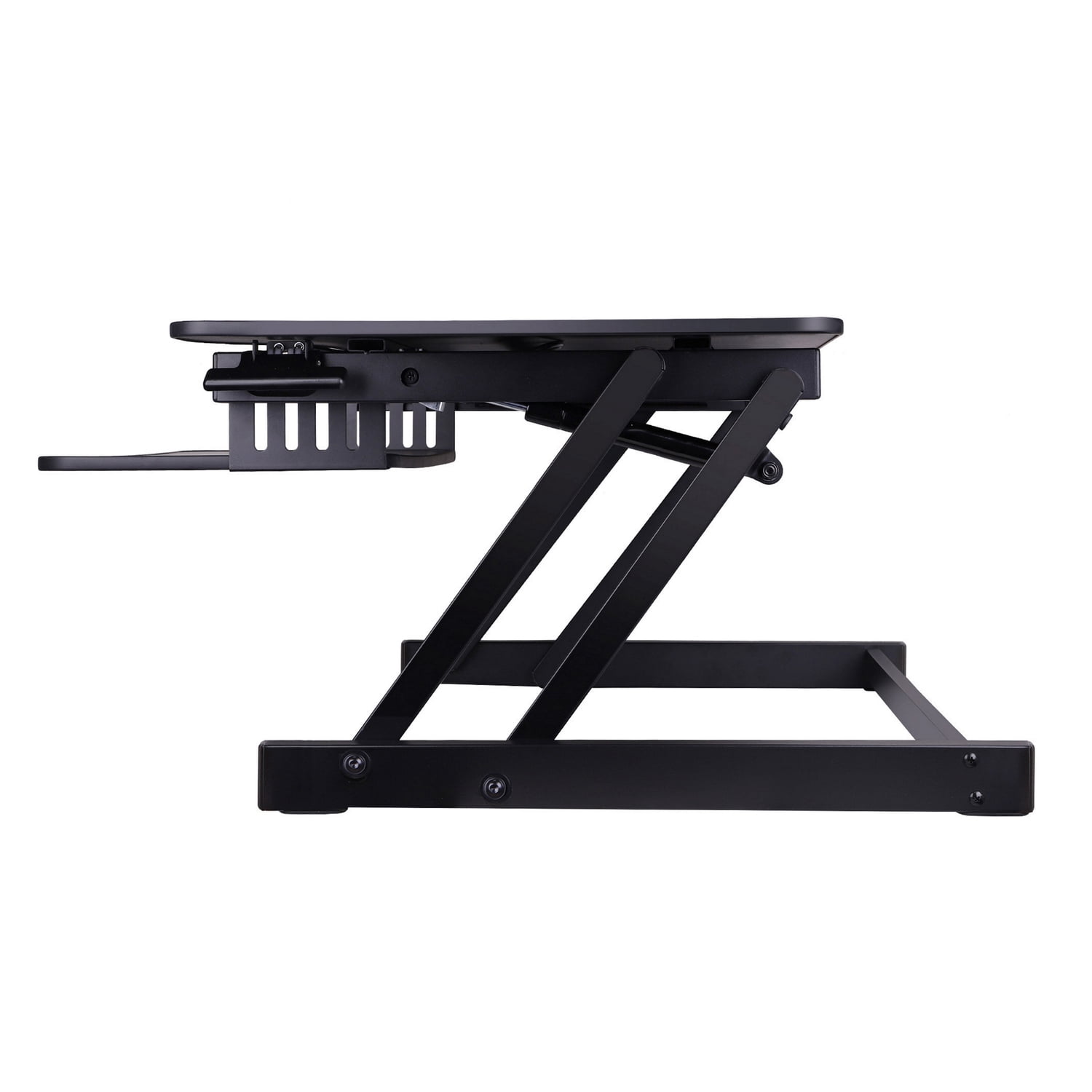 Rocelco 37.5" Deluxe Height Adjustable Standing Desk Converter in Black