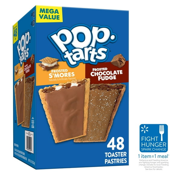 Pop-Tarts Variety Pack Instant Breakfast Toaster Pastries, Shelf-Stable, Ready-to-Eat, 81.2 oz, 48 Count Box