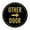 Black Gold, variant on Signs ByLITA Circle Other Door (Right Arrow) Sign (Brushed Gold) - Medium