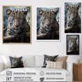 thumbnail image 4 of Designart "Majesty Of The Leopard In The Wild" Animals Leopard Floater Framed Canvas Art Print, 4 of 5