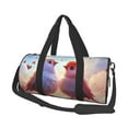 thumbnail image 1 of Fotbe Heart Sky Bird Couple Bolsa Deportiva de Lona Plegable con Estampado, Bolsa de Gimnasio con Bolsillo Seco/Húmedo, Bolsa de Viaje Ultraligera de Gran Capacidad, 1 of 6