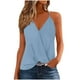 thumbnail image 3 of Camisa gris para mujer,Blusa informal sin mangas con cuello en V para mujer, de poliéster, ideal para todas las estaciones, sopatenor, 3 of 9