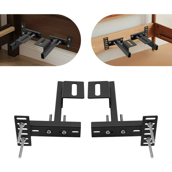 Headboard Brackets Kit for Adjustable Bed Base, Headboard Wall Mounting Brackets Fits Twin, Full, Queen, Or King-Size Beds