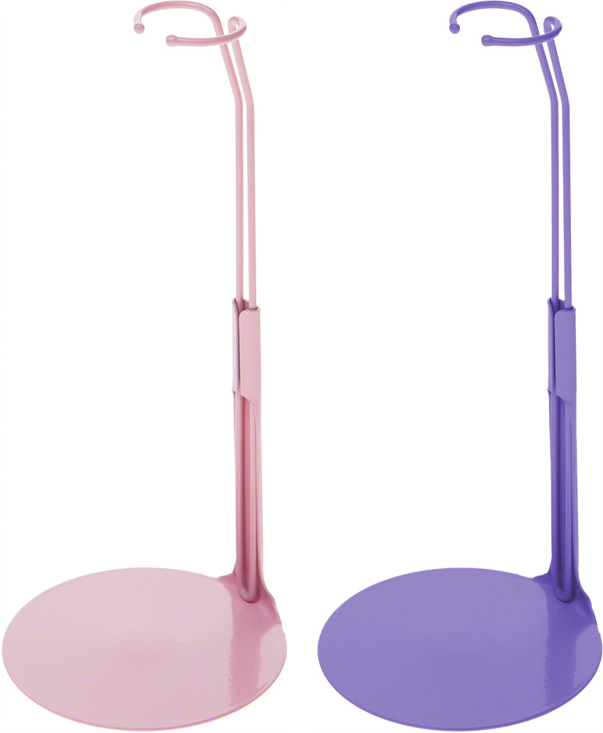 Kaiser Doll Stand 2299, Box of 12 - Pink & Purple Colored Doll Stands ...