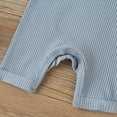 thumbnail image 5 of FAIWAD Newborn Baby Boys Girls Romper Ribbed Bodysuits Long Sleeve Button Down Loose Jumpsuit, 5 of 7