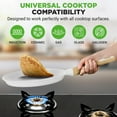 thumbnail image 5 of 11" Non-Stick Crepe Pan with Wooden Spreader, Marble Coated Dosa Pan, Induction Compatible, Easy to Clean, 5 of 6