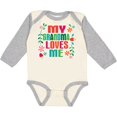 thumbnail image 3 of Inktastic My Grandma Loves Me Girls Girls Long Sleeve Baby Bodysuit, 3 of 5