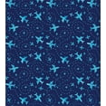 thumbnail image 3 of Ambesonne Airplane Duvet Cover Sets, Monochrome Traces Scene, 2-Queen, Indigo and Sky Blue, 3 of 3