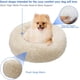 thumbnail image 4 of Cesta redonda para perros, cojín para gatos, cesta tipo donut, cesta para perros, cama para gatos extrasuave, cómoda y bonita, cojín para gatos y perros pequeños y medianos, 50 cm, gris oscuro (blanco, 4 of 5