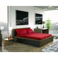 thumbnail image 4 of DREAMCARE - Bed Sheets Set - Queen Size Sheet with Side Pocket - 6pcs Set, 15 inches, Burgundy, 4 of 8