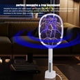 thumbnail image 6 of Electric Fly Swatter Rackets  2-in-1 Handhold Zapper With 3000v High Plug-in Mosquito Killer Insect Light 3 Layer Safety Mesh Portable For Indoor Outdoor Use (2), 6 of 7