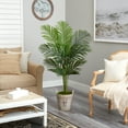 thumbnail image 4 of Nearly Natural 5ft. Paradise Palm Artificial Tree in Farmhouse Planter, 4 of 4
