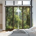thumbnail image 5 of WNOOHIY Realistic Wooden Window Frame Design Forest View Light-filtering Curtains for Young People Bedroom Living Room,Set of 2 Panels, 5 of 6