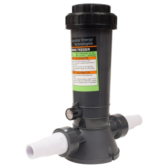 Chlorinateur Automatique pour Piscines hors-Sol et Creusées en Ligne 4.2 Lbs avec Raccords
