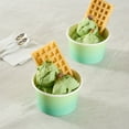 thumbnail image 3 of Coppetta 8 Ounce Dessert Cups, 200 Greaseproof Ice Cream Cups - Lids Sold Separately, For Hot And Cold Foods, Teal And Green Ombre Paper Yogurt Bowls, Disposable, Sturdy - Restaurantware, 3 of 4