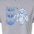 thumbnail image 3 of Disney - Lilo & Stitch - Sketched Faces of Stitch - Juniors Cropped Cotton Blend T-Shirt, 3 of 5