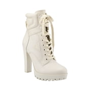 GUESS GUESS Womens Talore Heeled Hi Cream 5M