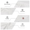 thumbnail image 5 of LNZGNM Men's Athletic Shorts Drawstring Elastic Waist Sports Shorts Stylish Lightweight Breathable Short Pants Running Shorts with Pockets,White M, 5 of 8