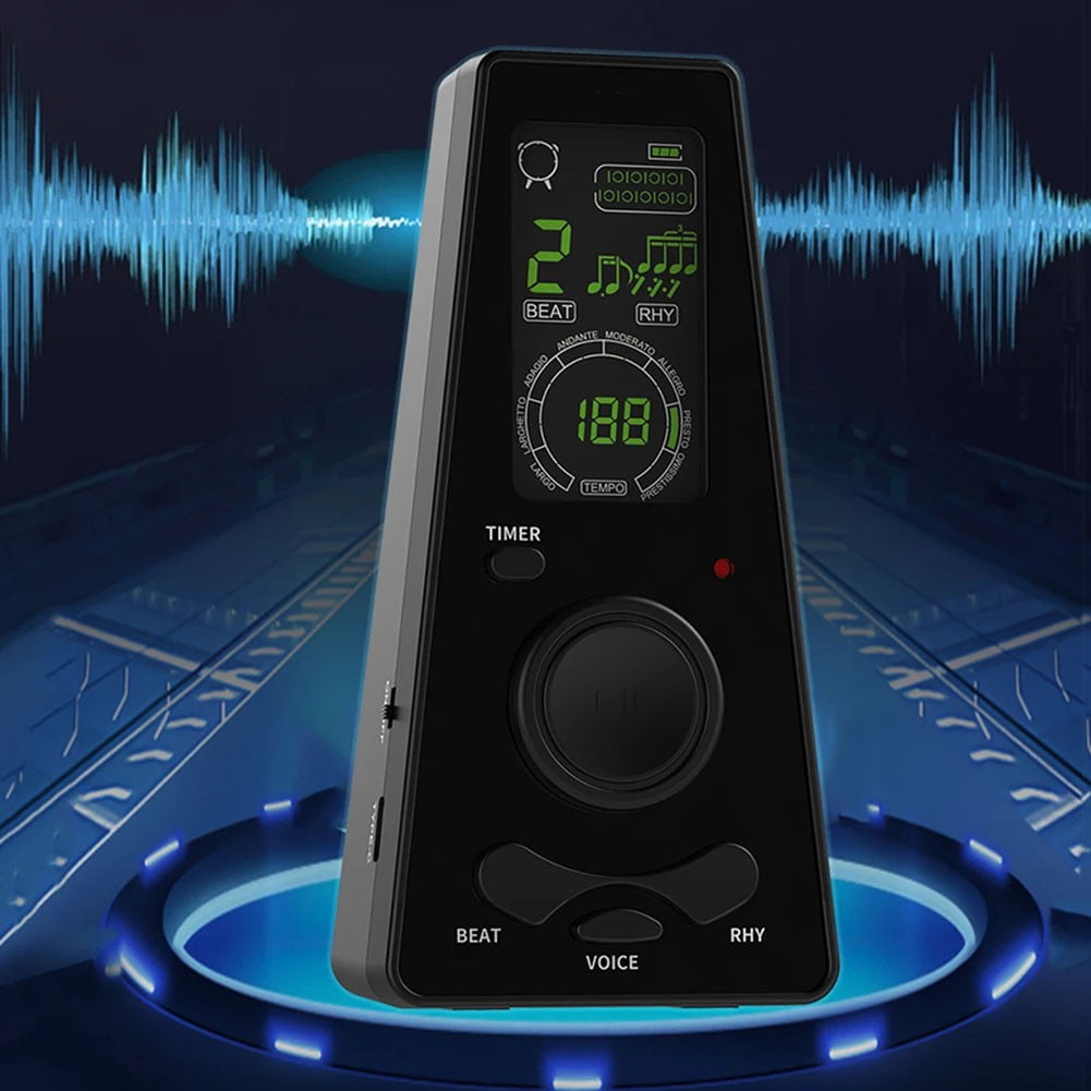 Electronic Digital Metronome Timer With Volume and Beat Speed Control