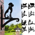thumbnail image 1 of ¡Compra y Ahorra Ya!, Candelabro de metal popular para exteriores, soporte de suspensión para plantas de balcón, canasta de flores de hierro, canasta colgante, gancho para jaula de pájaros Akmoler, 1 of 9