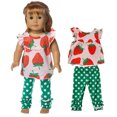 thumbnail image 1 of Ensemble de Vêtements de Poupée Adorable Costume de Poupée à Pois Tenue de Poupée pour Poupée de 18 Pouces, 1 of 10