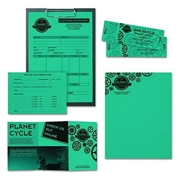 Astrobrights 21849 Color Paper, 24lb, 8 1/2 x 11, Terrestrial Teal, 500 Sheets