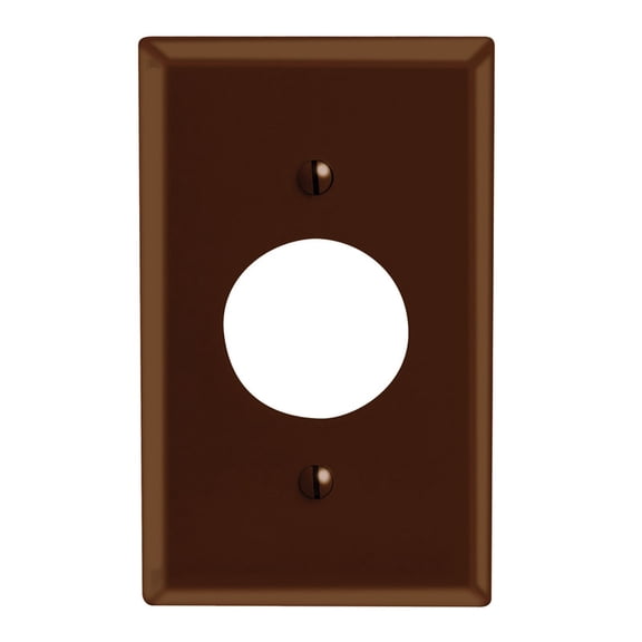 WALLPLATE 1 RECEP BRN (Pack of 1)