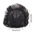 thumbnail image 3 of Pièce de Remplacement pour Perruque Homme en Véritable Cheveux Humains, Pièce de Remplacement pour Tête, Perruque Déguisement, 3 of 10