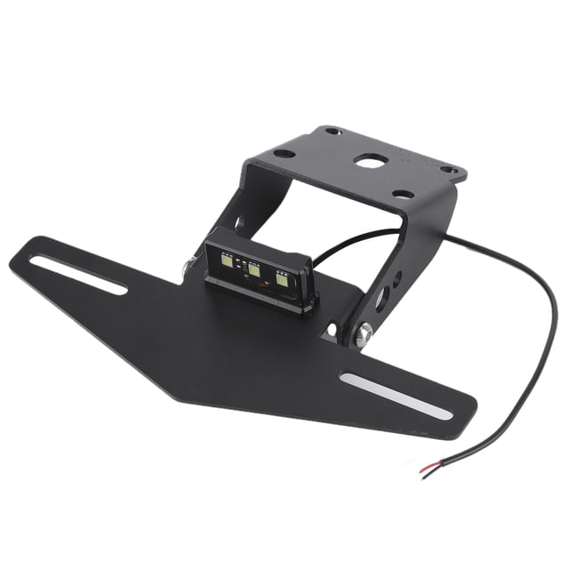 Soporte de matrícula de motocicleta guardabarros que elimina con luz LED apto para 125250390 17-21