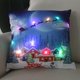 thumbnail image 2 of Funda de almohada de tiro navideño funda de almohada con funda suave de coche ligero funda de cojín para la decoración del hogar de la sala de estar Estilo H Gloria Funda de almohada, 2 of 9