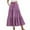 Purple, variant on Tdoqot Womens Maxi Skirts with Pockets- Elegant Elastic Waist Casual Polka Dot Drawstring Ruffle Skirt Purple Size S-2XL