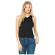 thumbnail image 2 of Bella + Canvas - Camiseta sin mangas con espalda de nadador para mujer (Negro Sólido), 2 of 2