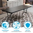 thumbnail image 5 of Lifetime 6 Foot Rectangle Fold-in-Half Folding Table, Black (80891), 5 of 13