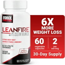 Force Factor LeanFire With Next-Gen SLIMVANCE, Thermogenic Fat Burner & Weight Loss Pills for Metabolism, Energy, Performance & Stamina, 60 Capsules