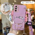 thumbnail image 1 of Carcasa Samsung Galaxy A23 A33 A73 A14 A24 A34 A54 M14 Vanity Mirror Lindo Hello Kitty Anime Soporte Banda De Muñeca Con Hoja De Metal Funda Para Teléfono SK, 1 of 4