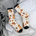 thumbnail image 5 of Logiee Squirrel Print Adult Socks for Men & Women,Calf Socks, Ankle Socks,Boots Socks,Breathable Casual Sock,Unisex Crew Socks, 5 of 6